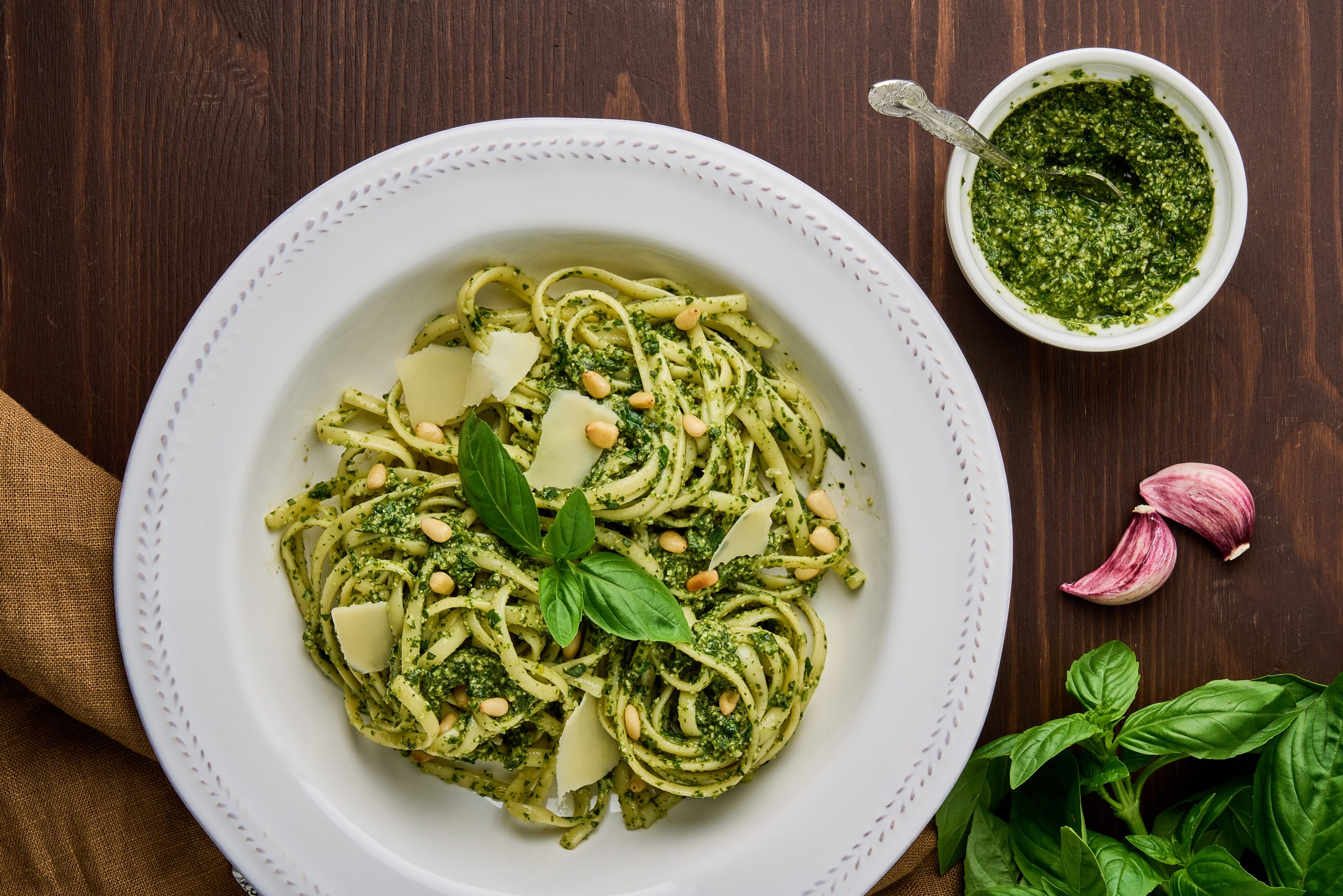 Espaguetis al Pesto