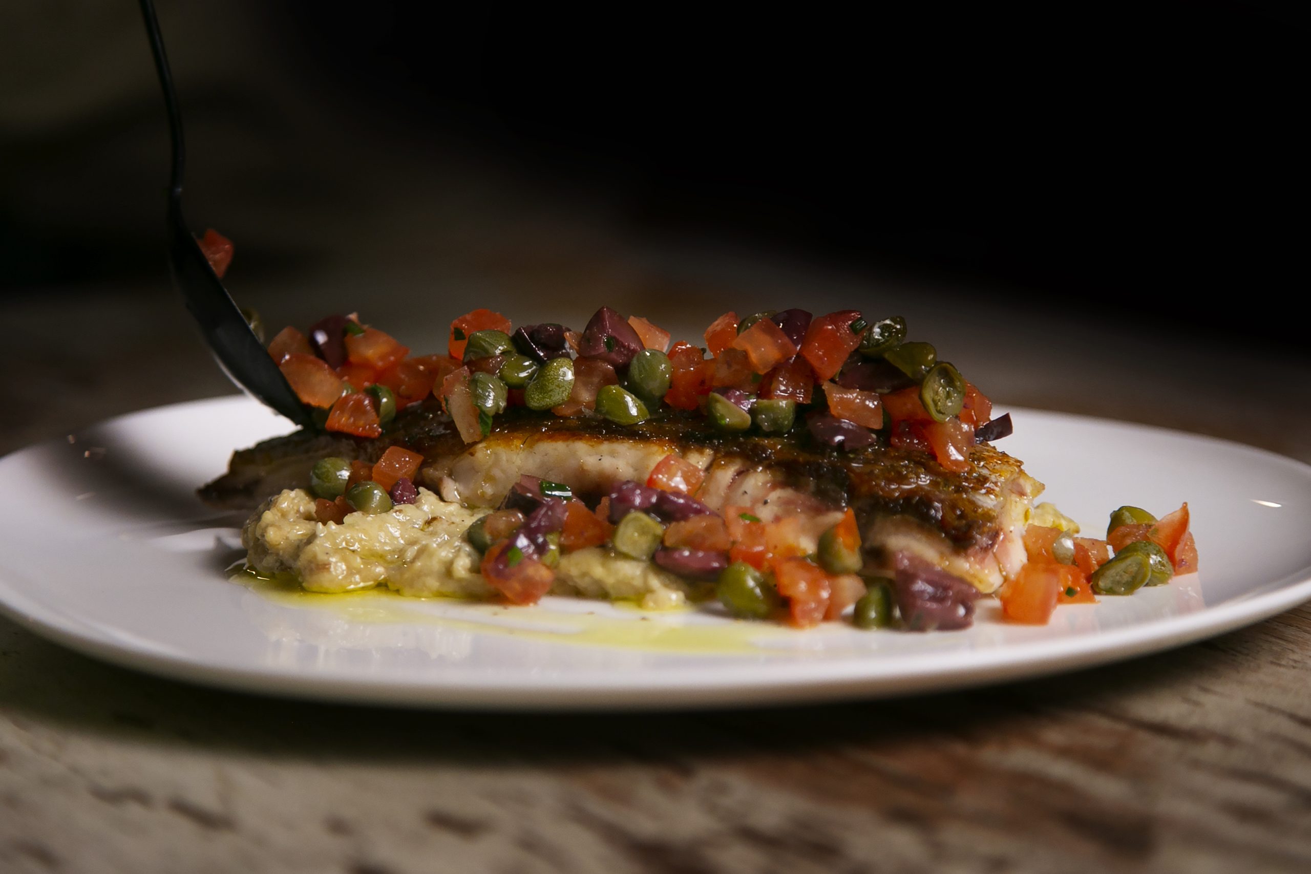 Rodaballo al Horno con Verduras