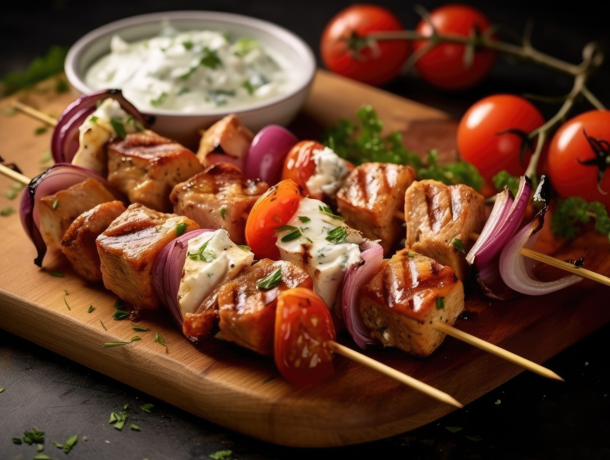 Brochetas de Cerdo Marinadas