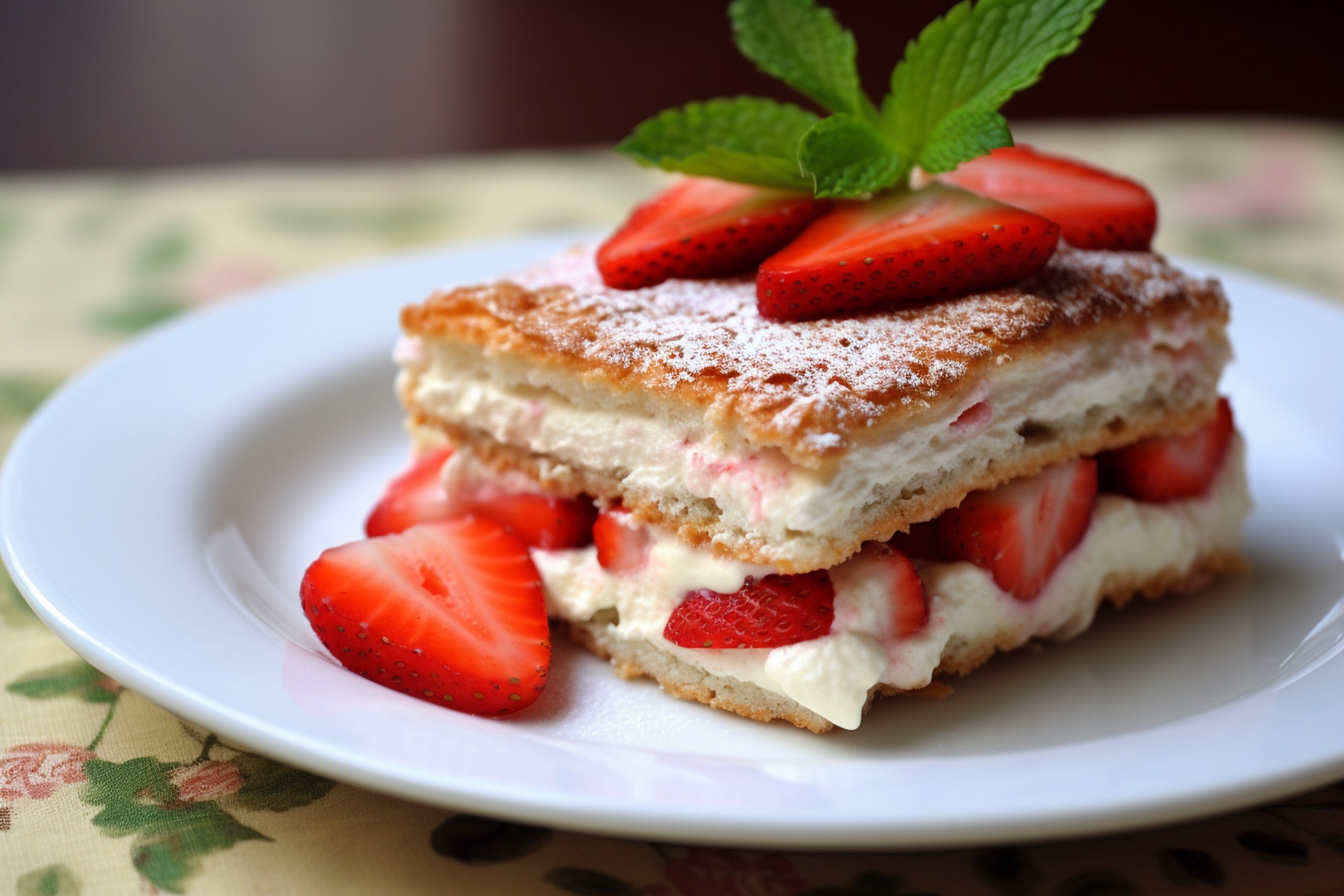 Receta de Milhojas de Fresas
